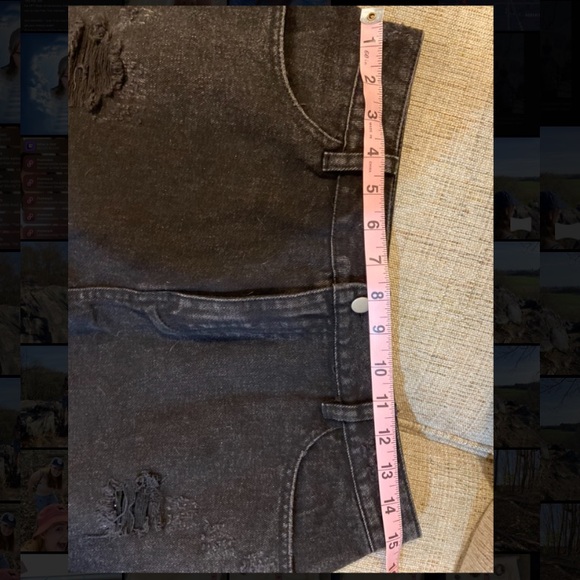 Honey Punch Black Distressed Shorts - Picture 4 of 4